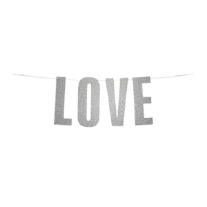 Girlang LOVE Silverglitter