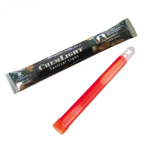 Cyalume Chemlight II 6″ Röd 30 Hög-Intensiv