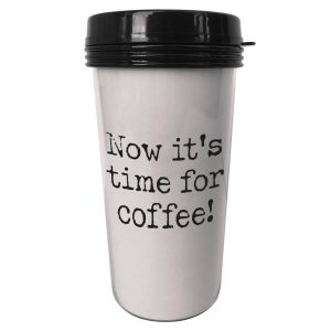 Personlig take away-kaffemugg typewriter